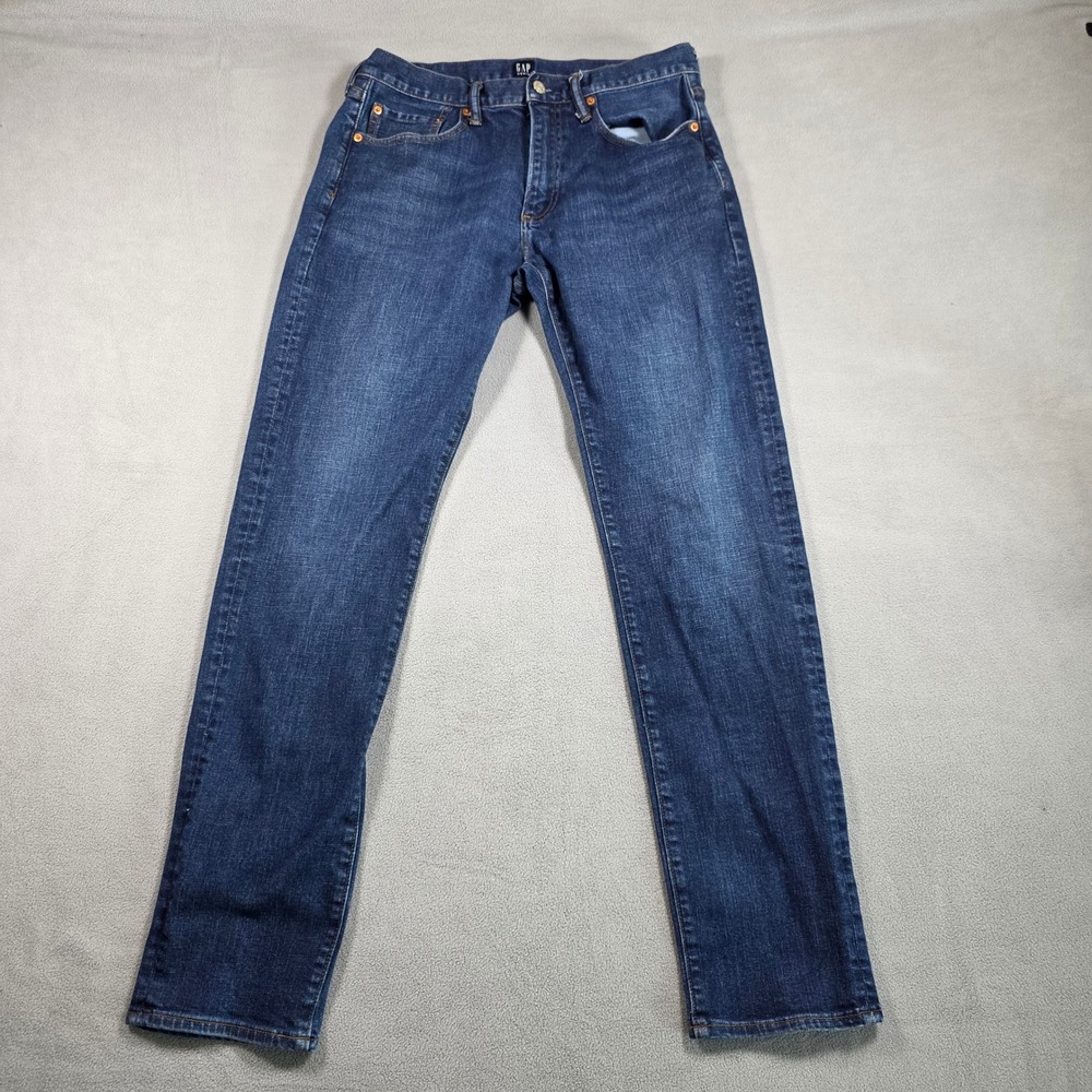 GAP Jeans Mens 32x34 Blue Slim Dark Wash